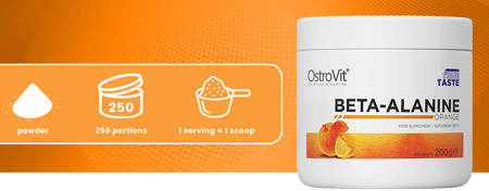OstroVit Beta-Alanina 200 g pomarańczowy
